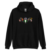 Unisex hoodie (Horen, zien en zwijgen)