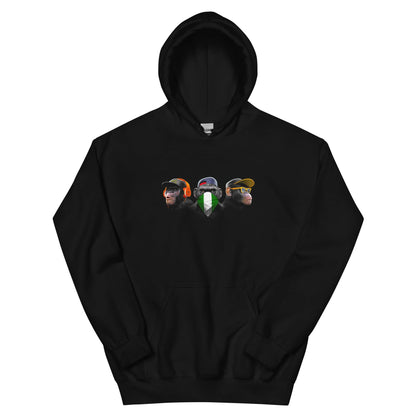 Unisex hoodie (Horen, zien en zwijgen)