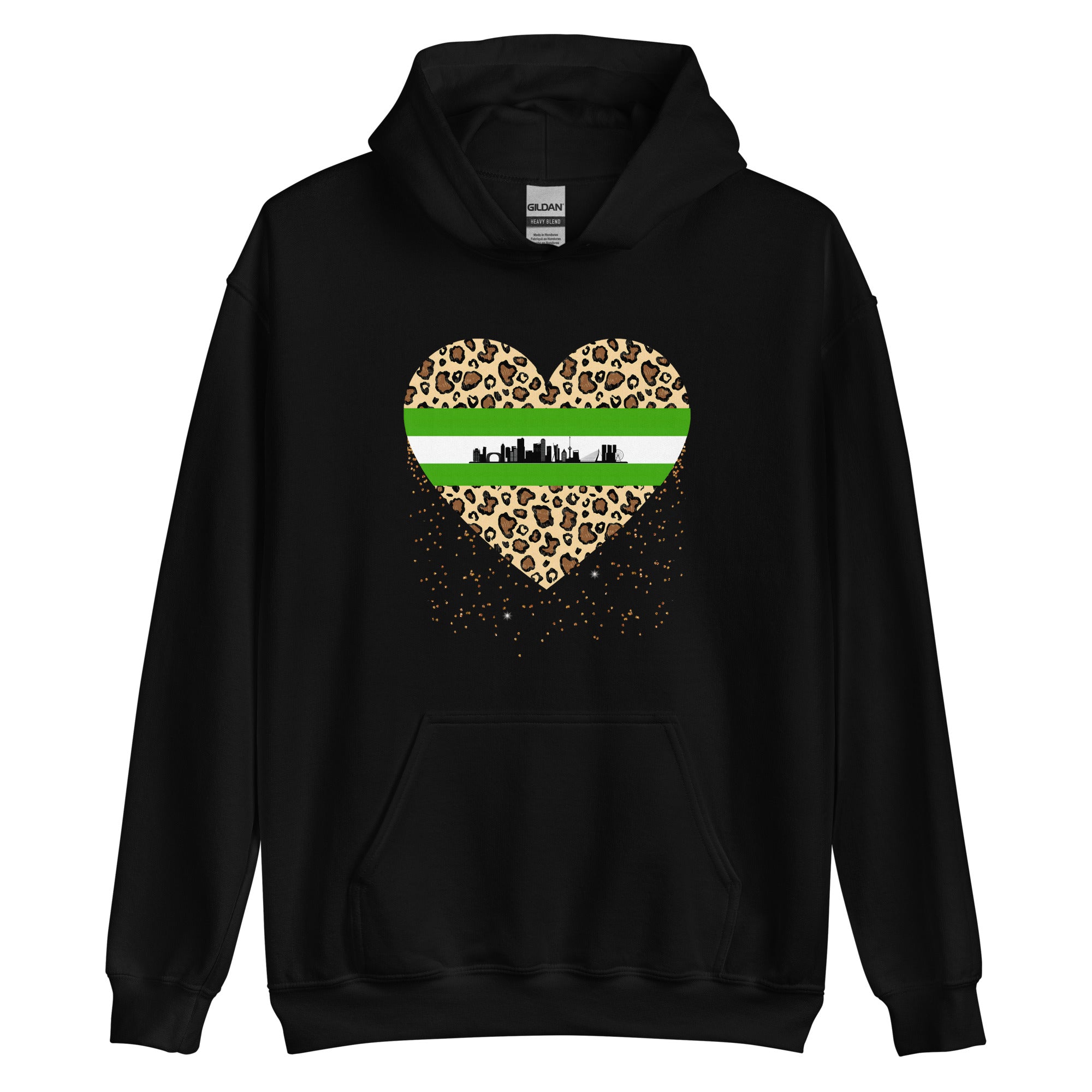 Unisex hoodie (Rotterdam Leopard Heart)