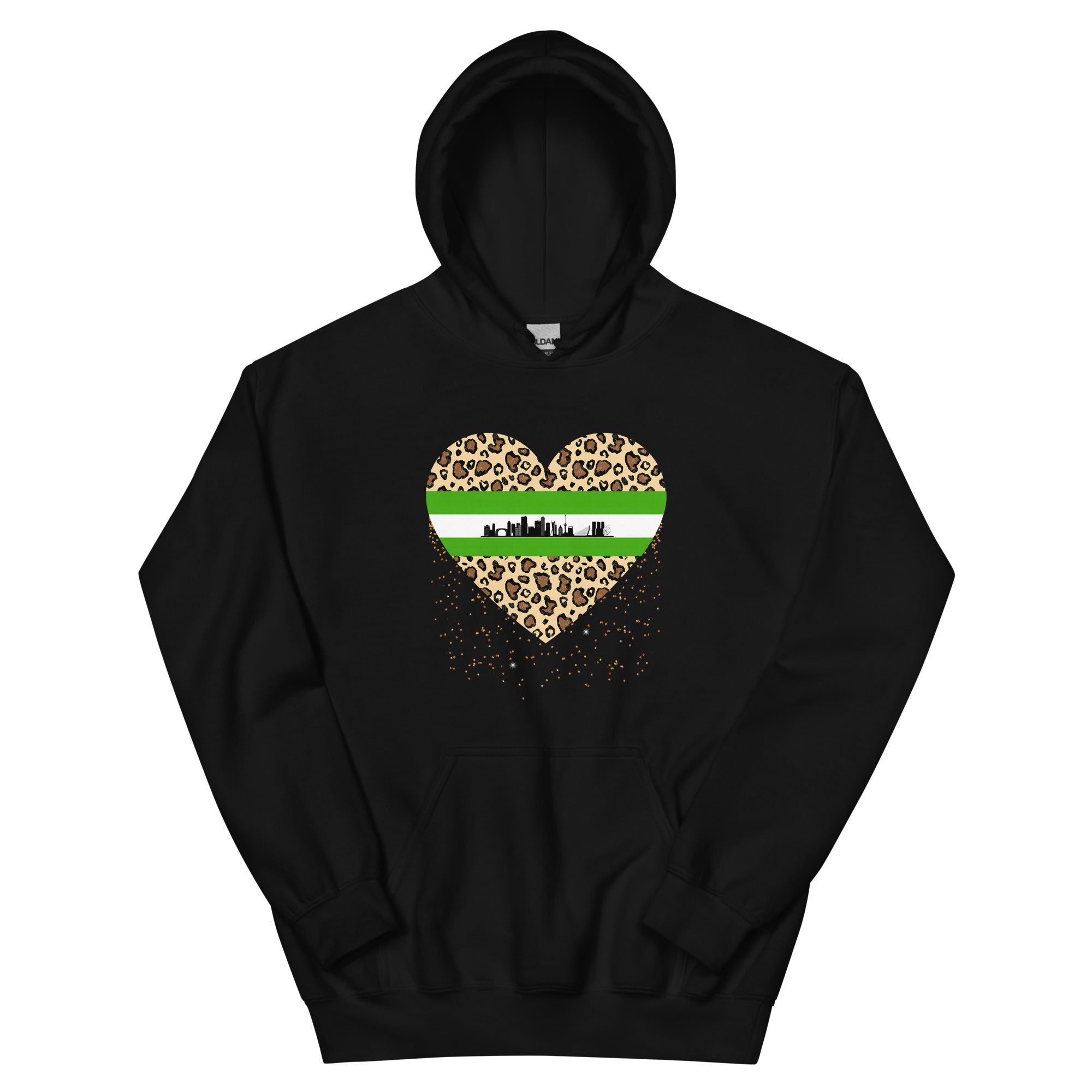 Unisex hoodie (Rotterdam Leopard Heart)