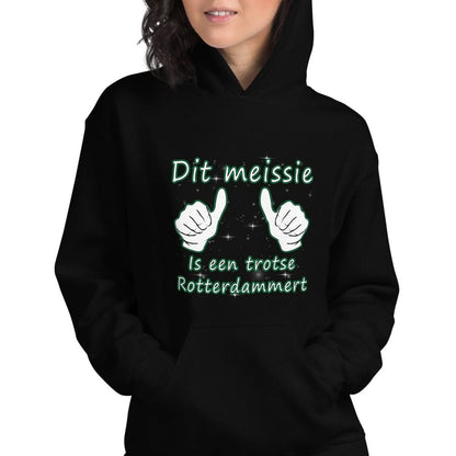 Unisex hoodie (Dit meissie is een trotse Rotterdammert)