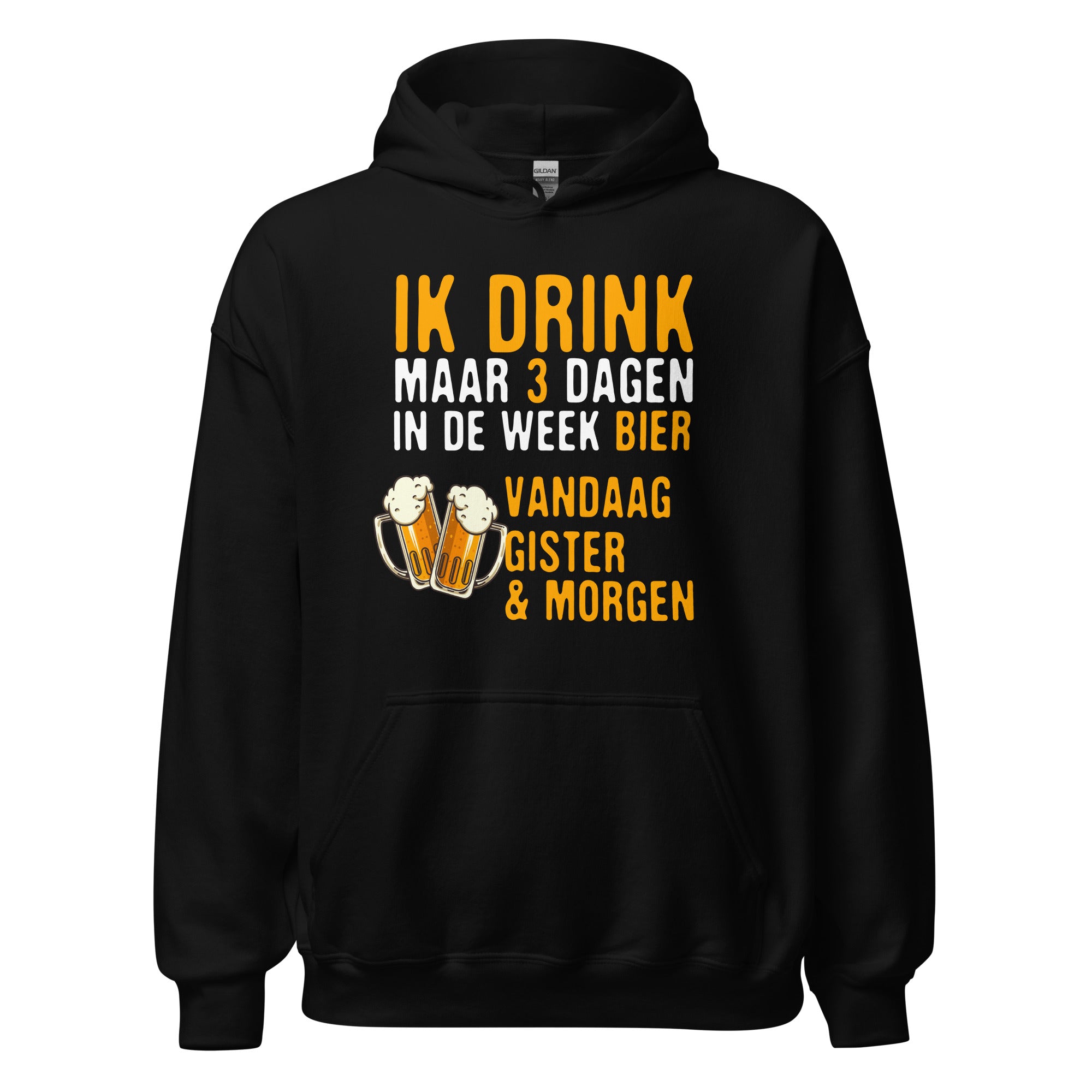 Unisex Hoodie ( drink maar 3 dagen)