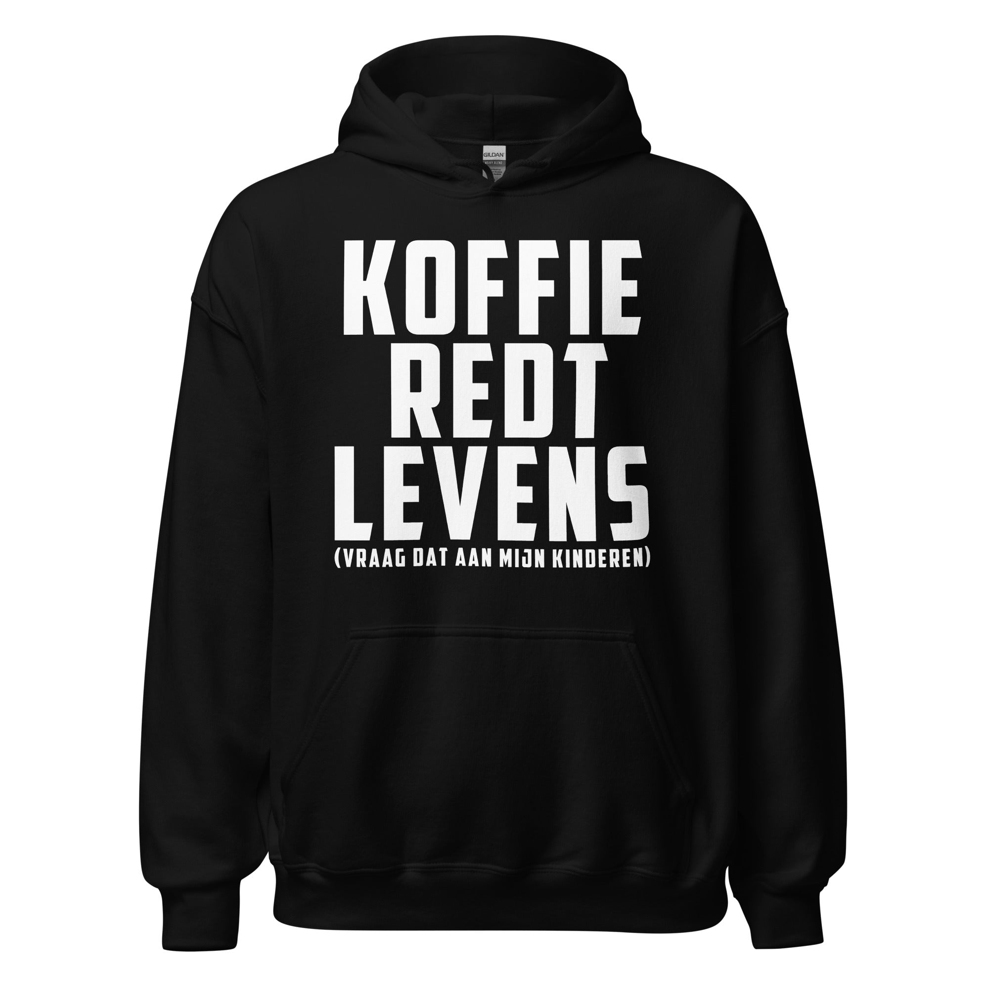 Unisex hoodie ( koffie redt levens)