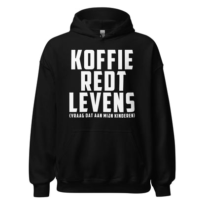 Unisex hoodie ( koffie redt levens)