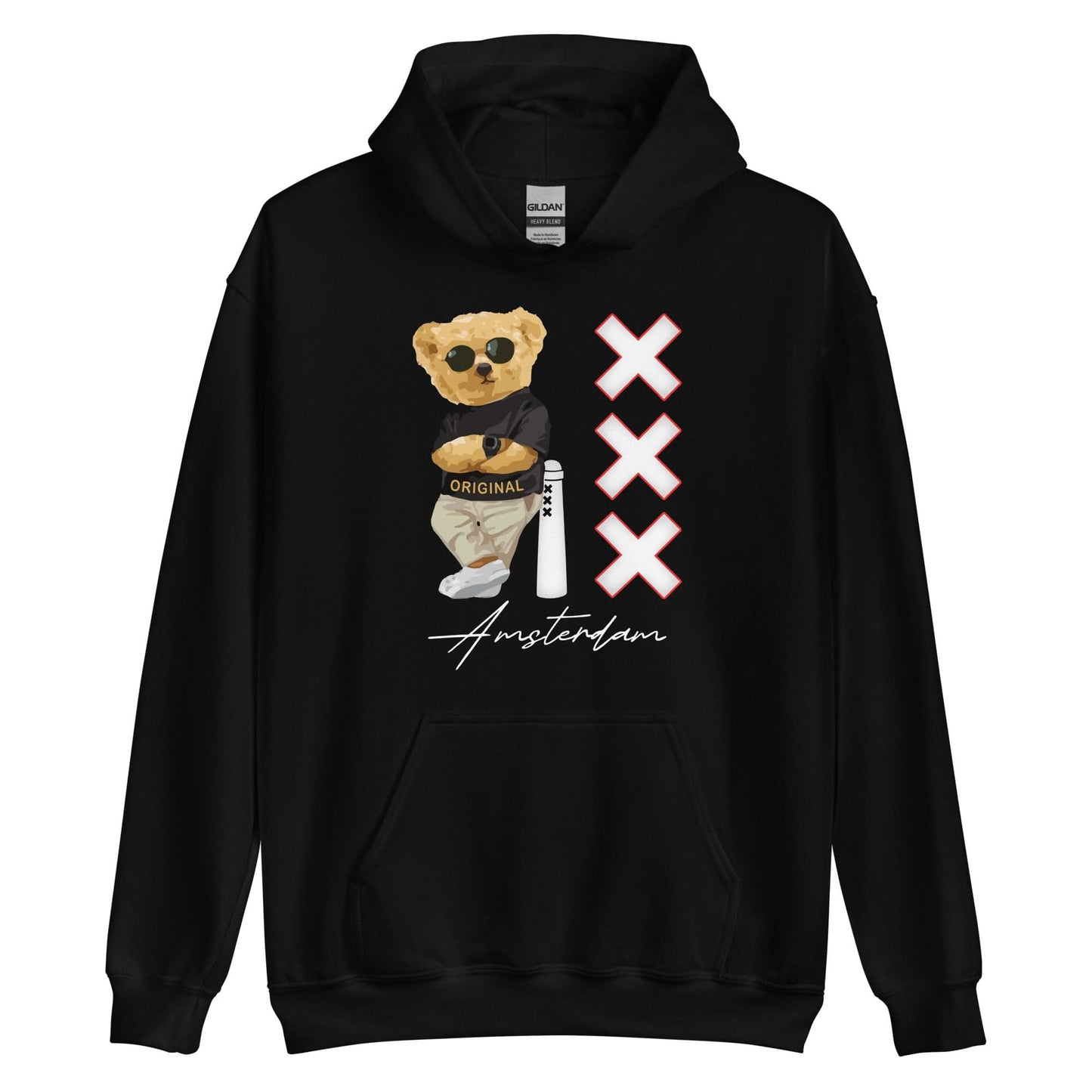 Unisex hoodie (Amsterdam Cool Bear)