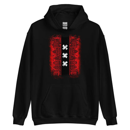 Unisex hoodie (Amsterdam Skyline Vlag)