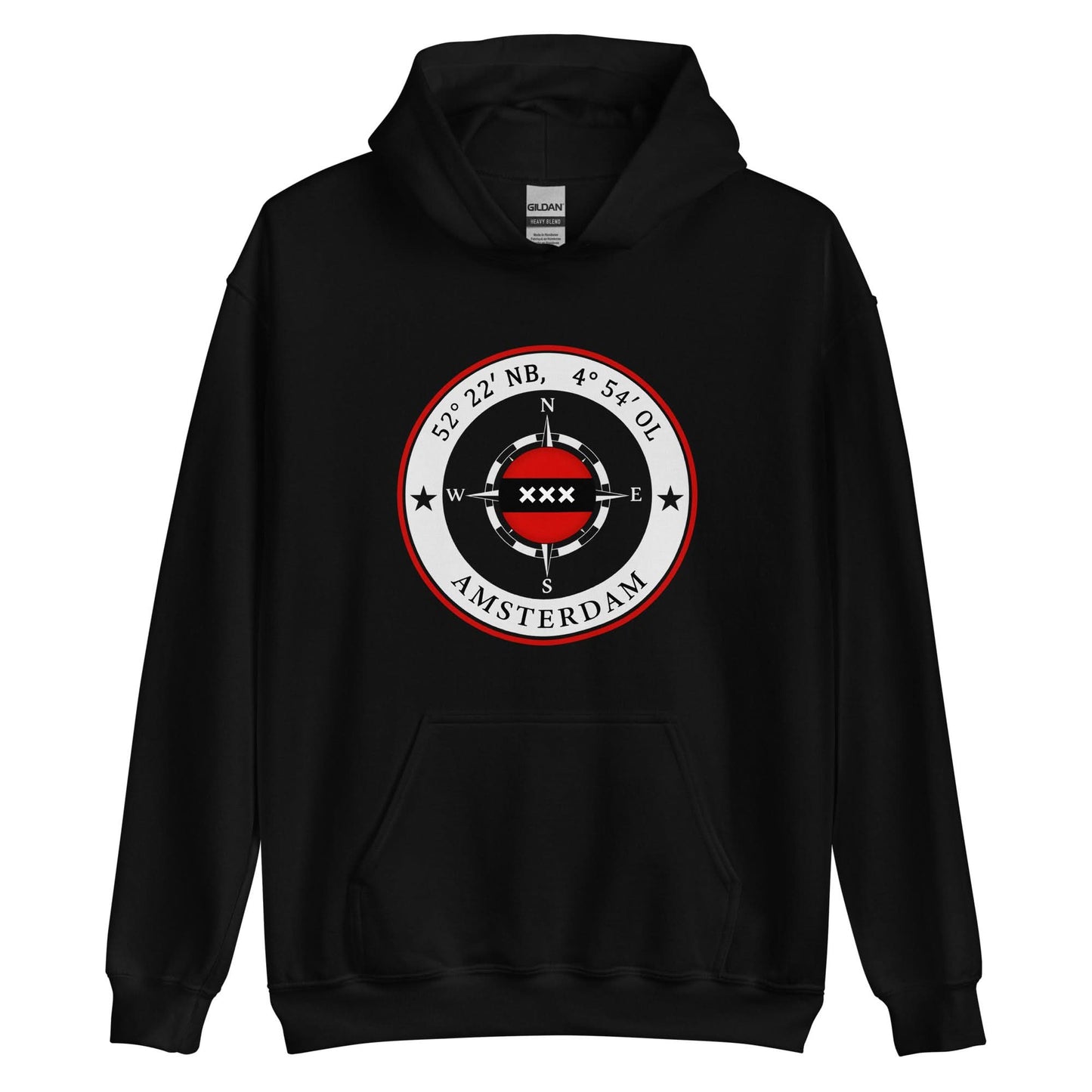 Unisex hoodie (Amsterdam Compass)