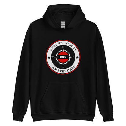 Unisex hoodie (Amsterdam Compass)