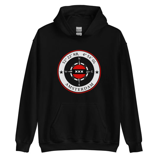 Unisex hoodie (Amsterdam Compass)