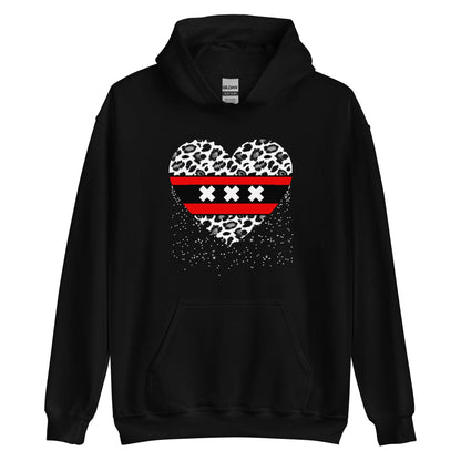 Unisex hoodie (Amsterdam Luipaard Hart)