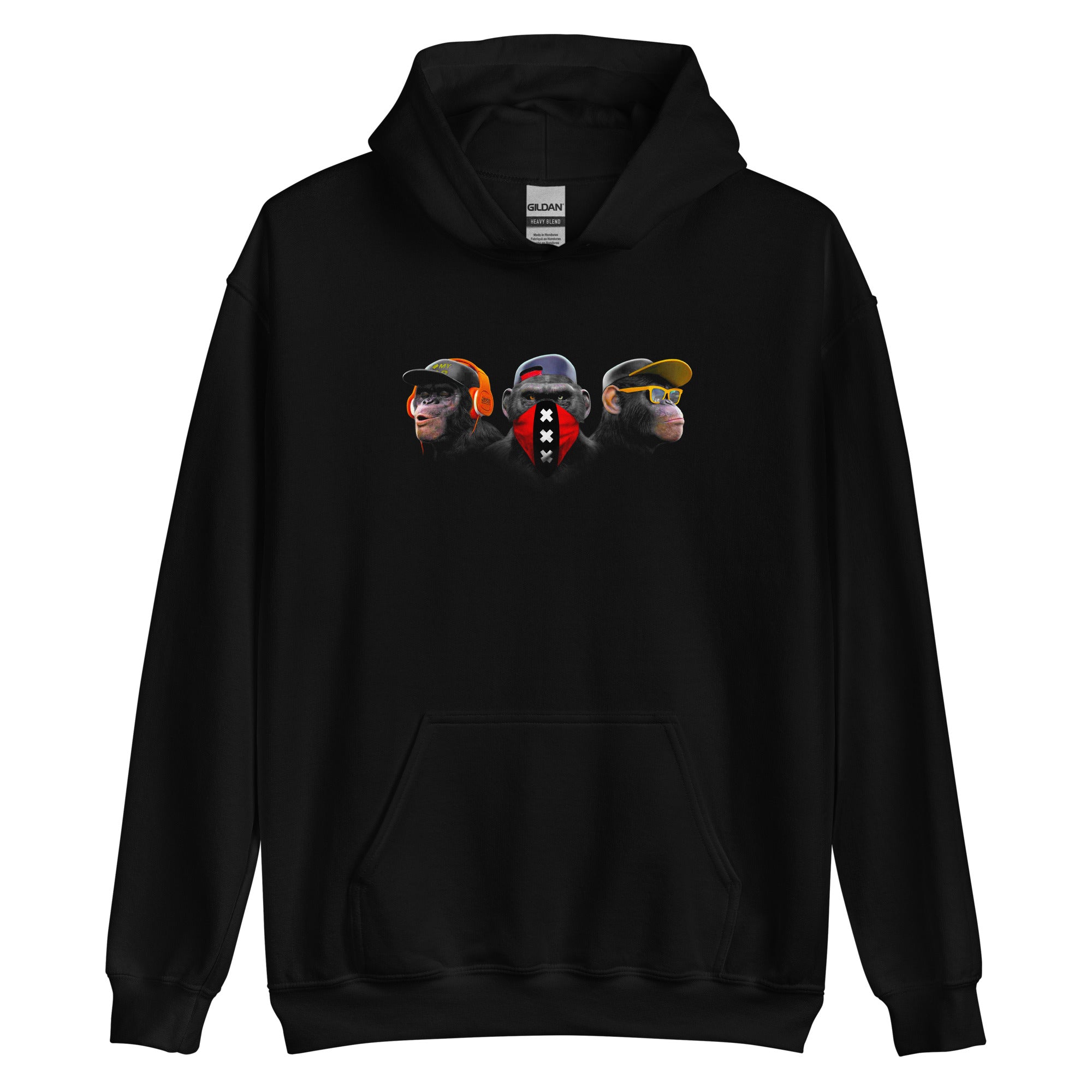 Unisex hoodie (Amsterdam Horen zien zwijgen)