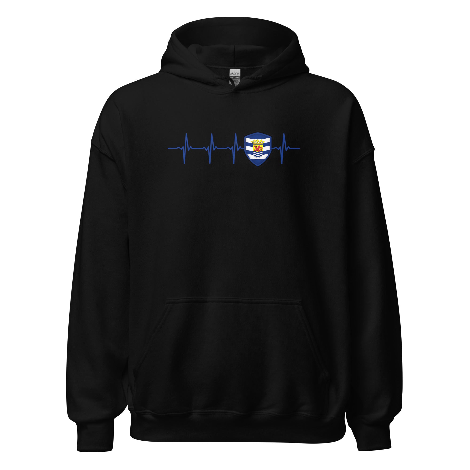 Unisex hoodie (Zeeland Flag Heartbeat)