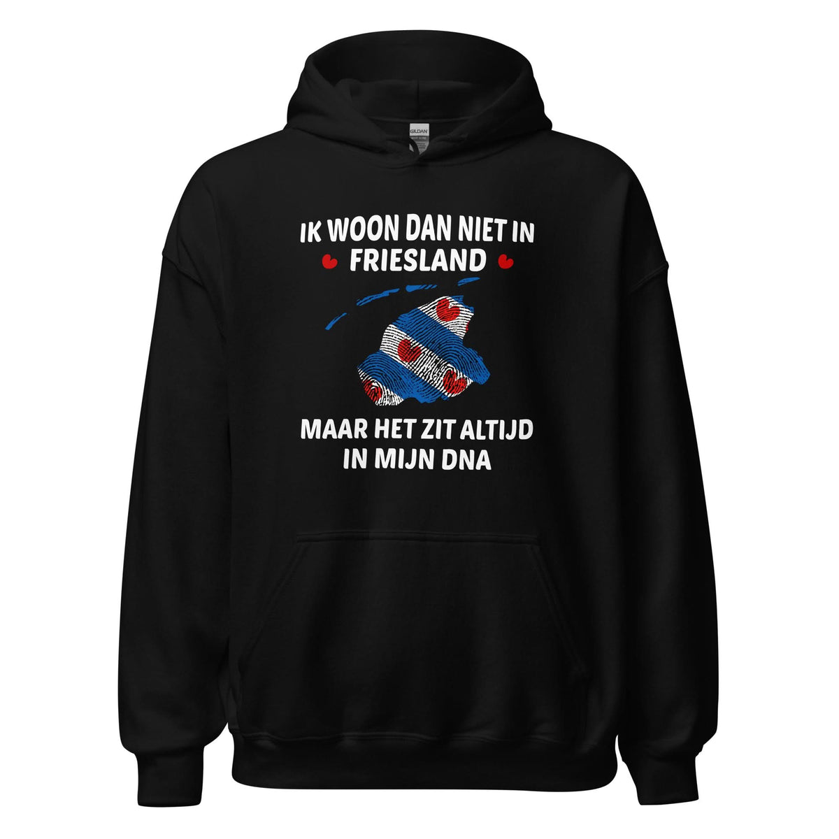 Unisex hoodie (Friesland ALTIJD IN MIJN DNA)