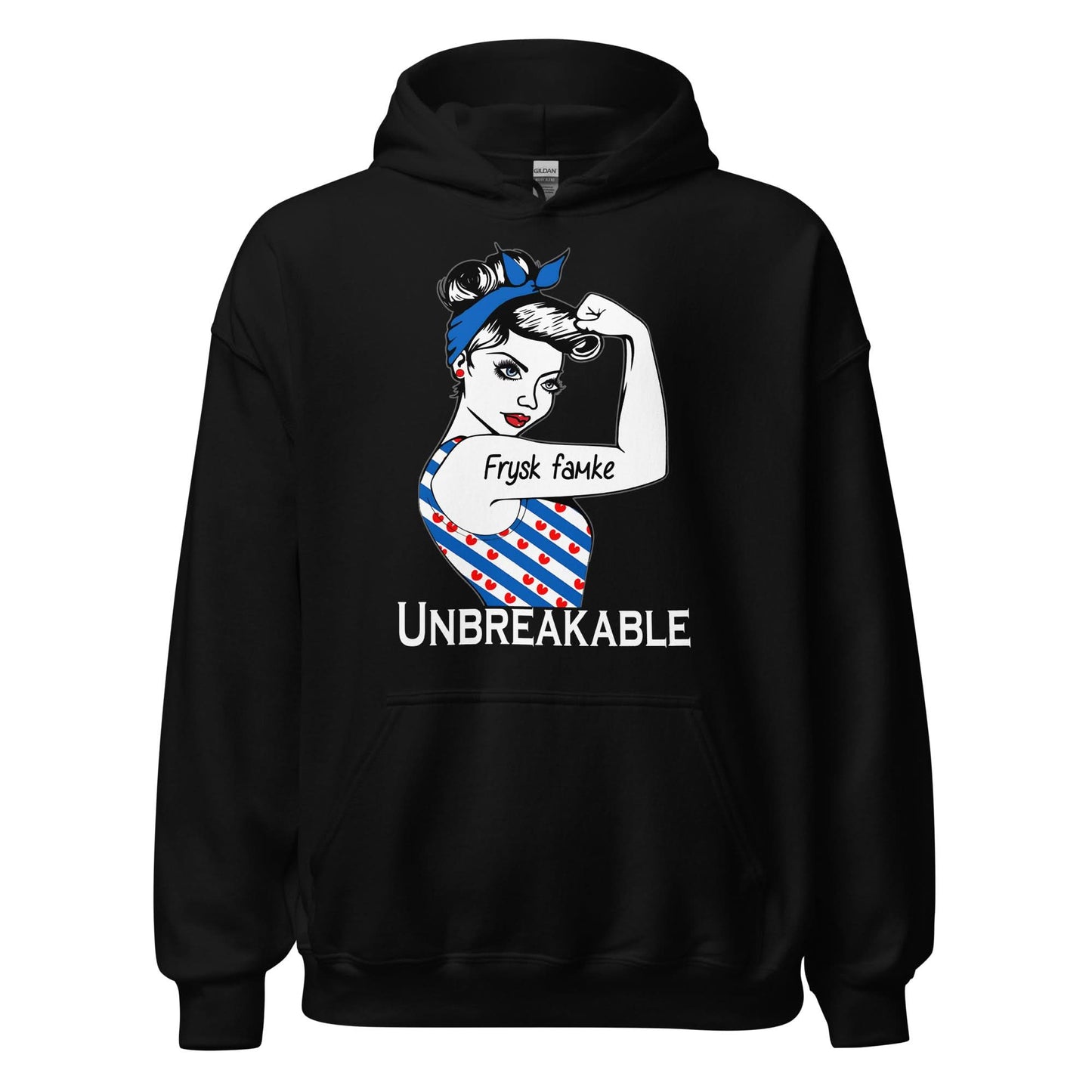 Unisex hoodie ( Frysk Famke)  Fries