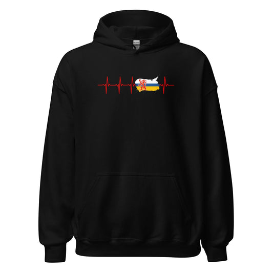 Unisex hoodie (Limburg Vlag Hartslag)
