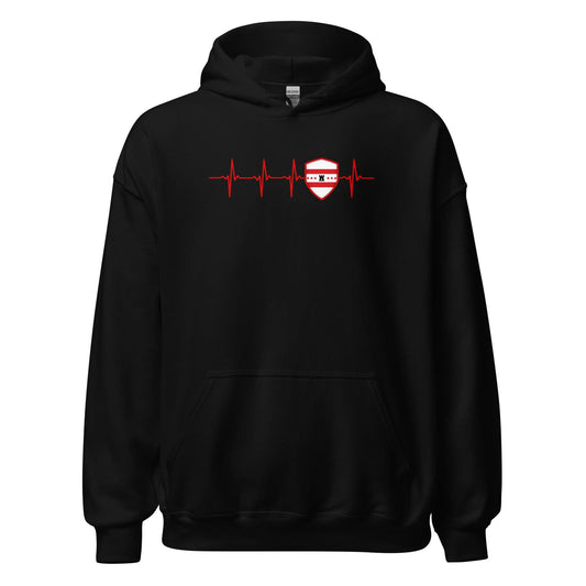 Unisex hoodie (Drenthe Schild Hartslag)