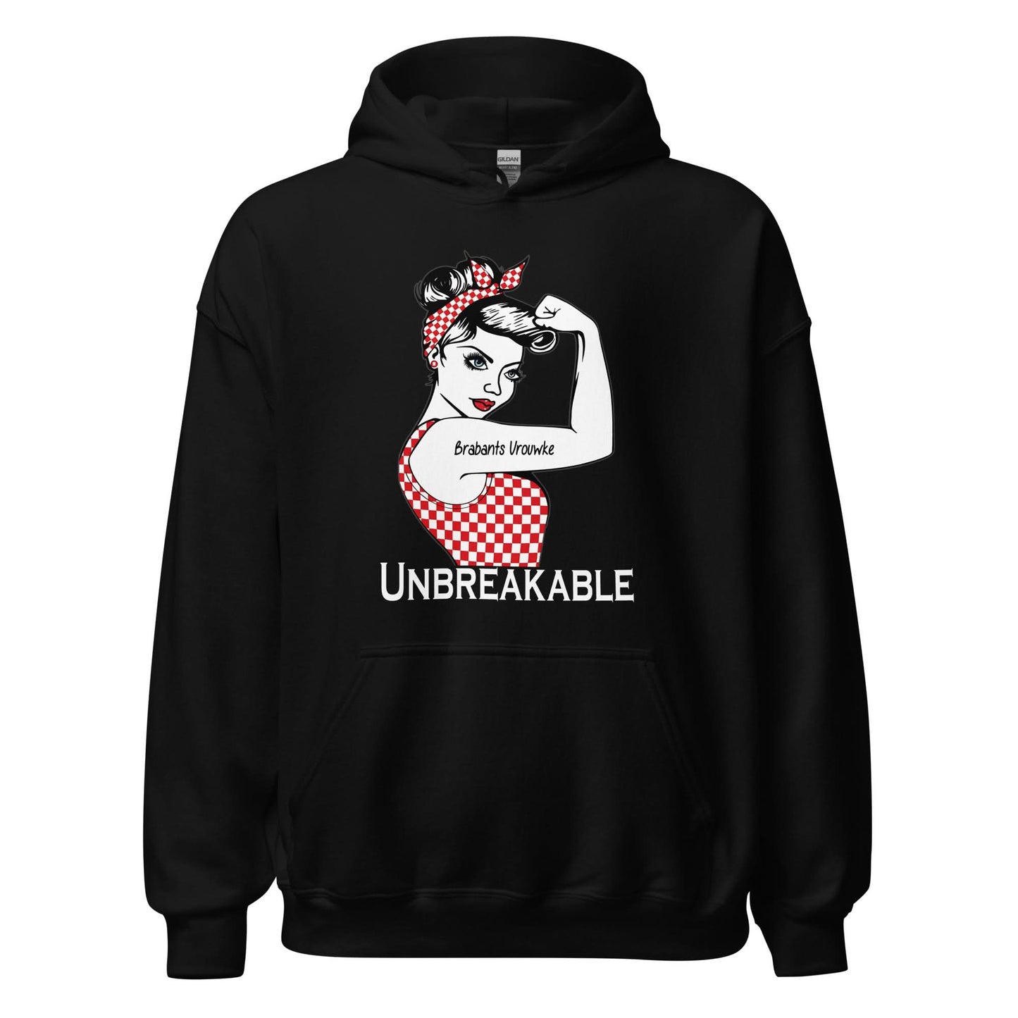 Unisex hoodie (Brabantse vrouwke Onbreekbaar)