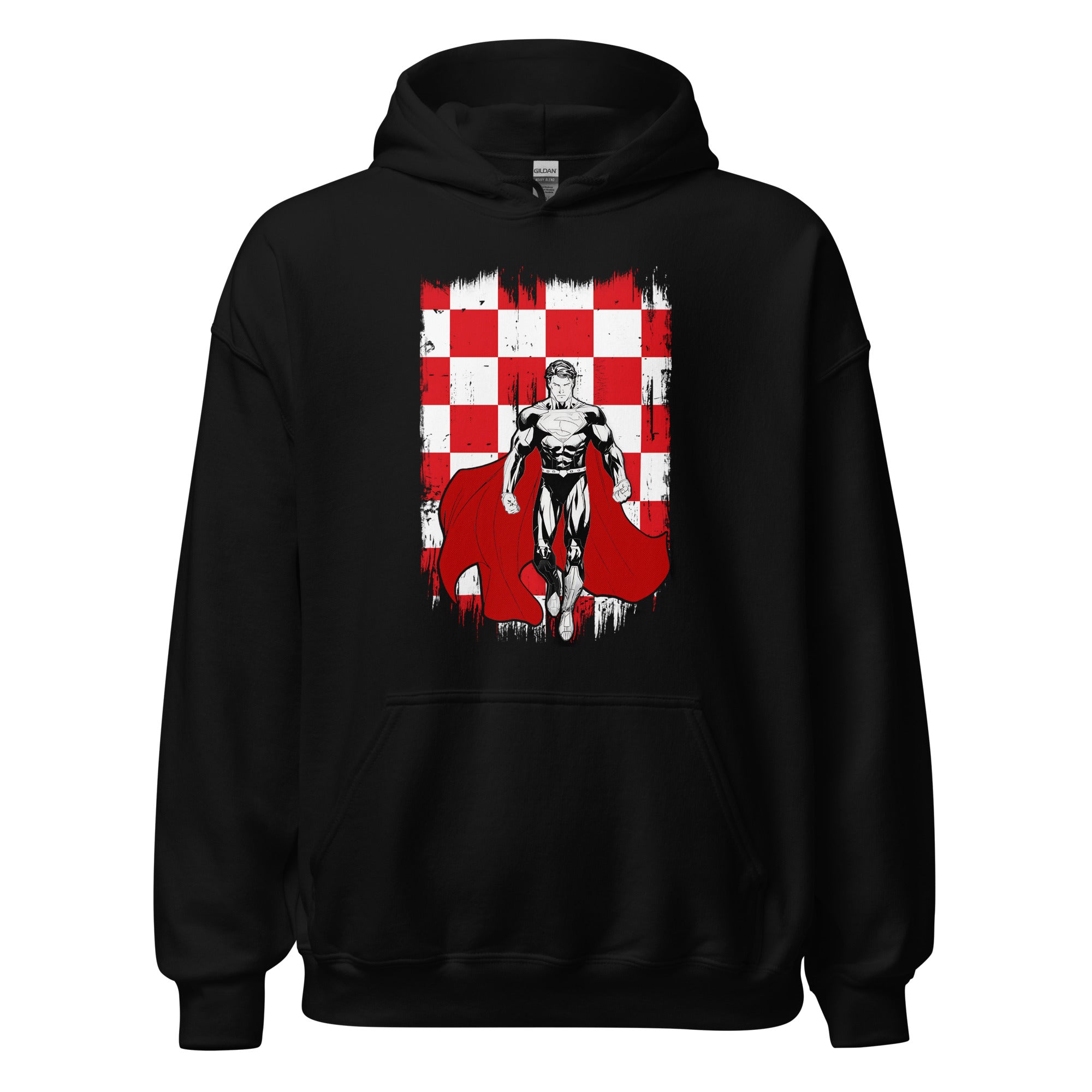 Unisex hoodie (Superman in Brabantse vlag)