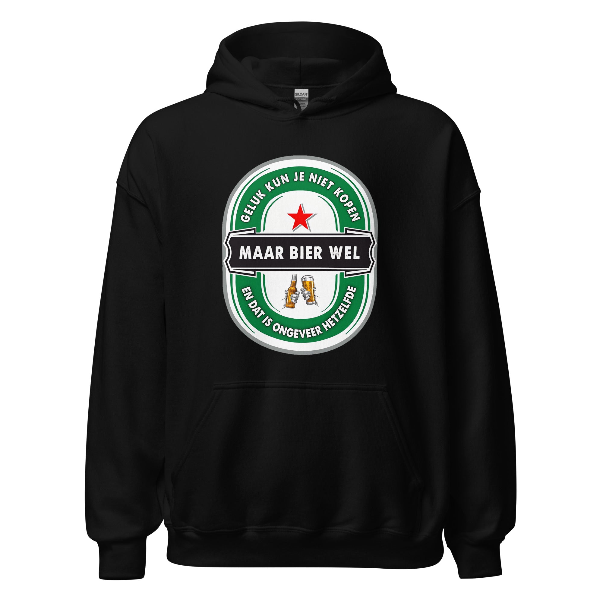 Unisex hoodie (Geluk Kun Je Niet Kopen Maar Bier Wel)