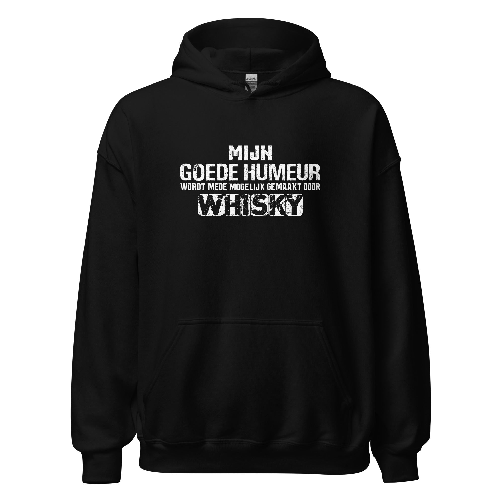 Unisex hoodie (Mijn Goede Humeur Wordt Mede Mogelijk Gemaakt Door Whisky)