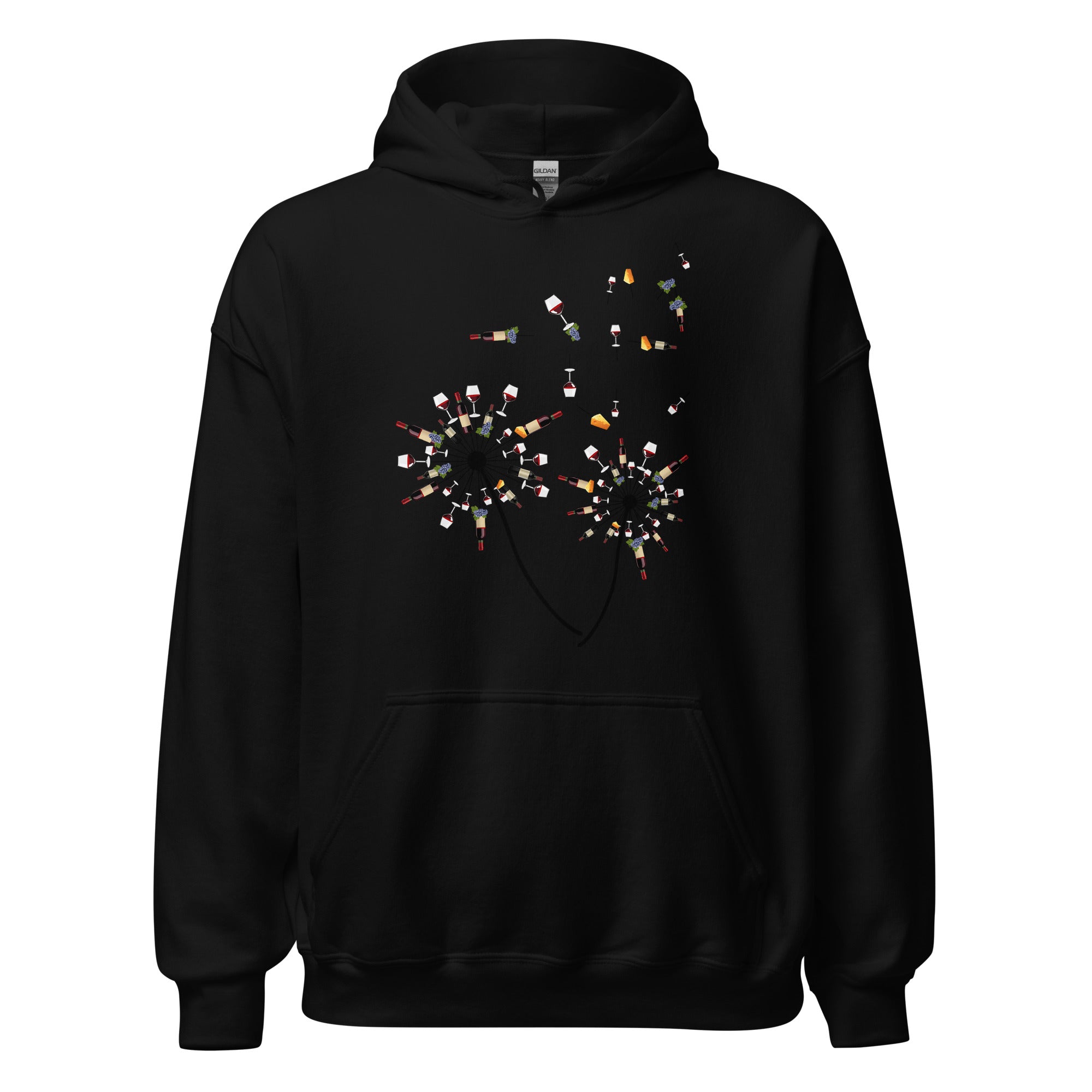 Unisex hoodie (Wijn)