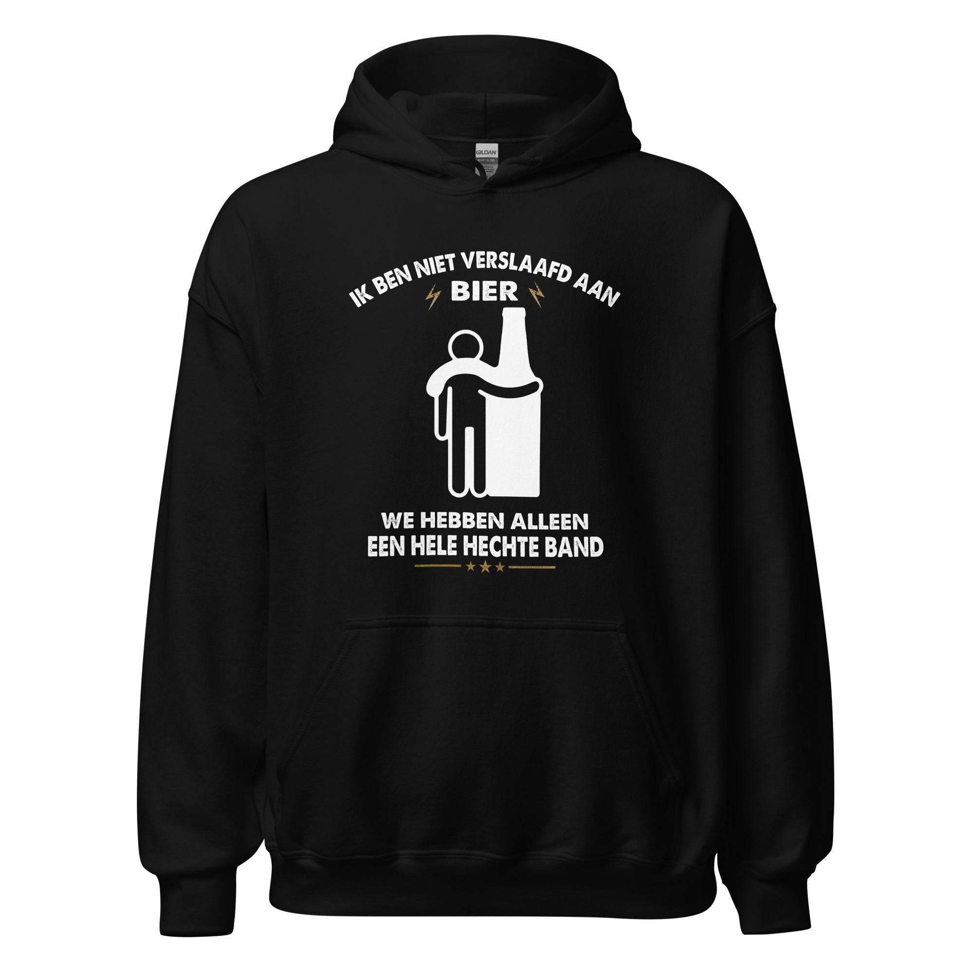 Unisex hoodie (Ik Ben Niet Verslaafd Aan Bier We Hebben Alleen Een Hele Hechte Band)