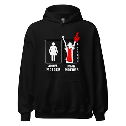 Unisex hoodie (Ajacied- mijn moeder, jouw moeder)