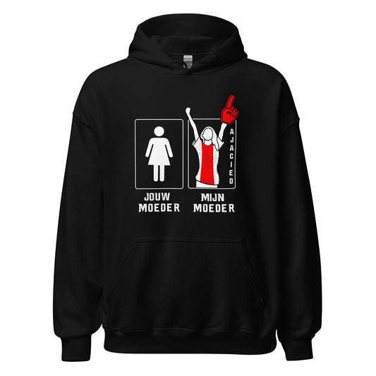 Unisex hoodie (Ajacied- mijn moeder, jouw moeder)
