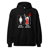 Unisex hoodie (Ajacied- mijn moeder, jouw moeder)
