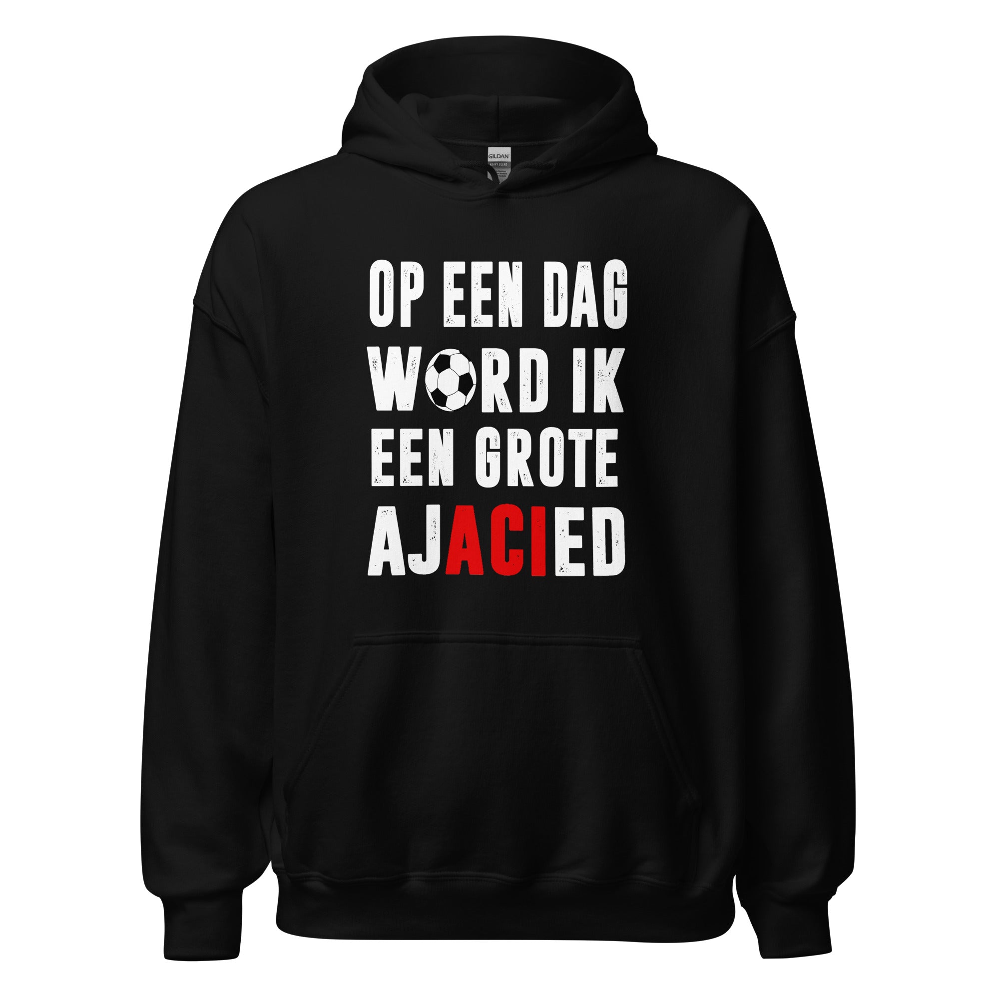 Unisex hoodie (Op een dag word Ik een grote Ajacied)