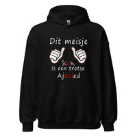 Unisex hoodie (Dit meisje is een trotse Ajacied)
