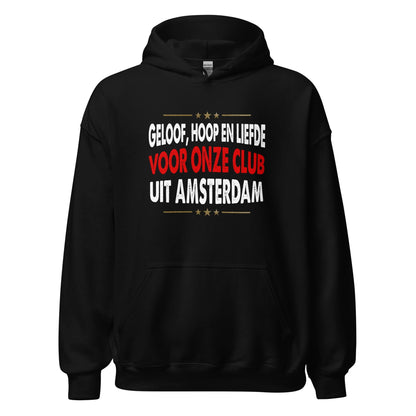 Unisex hoodie (Geloof, hoop en liefde...) Ajacied
