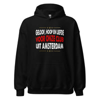 Unisex hoodie (Geloof, hoop en liefde...) Ajacied