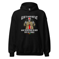 Unisex hoodie (Als het te maken heeft met Ajax wedstrijd en bier Ik erbij) Ajacied