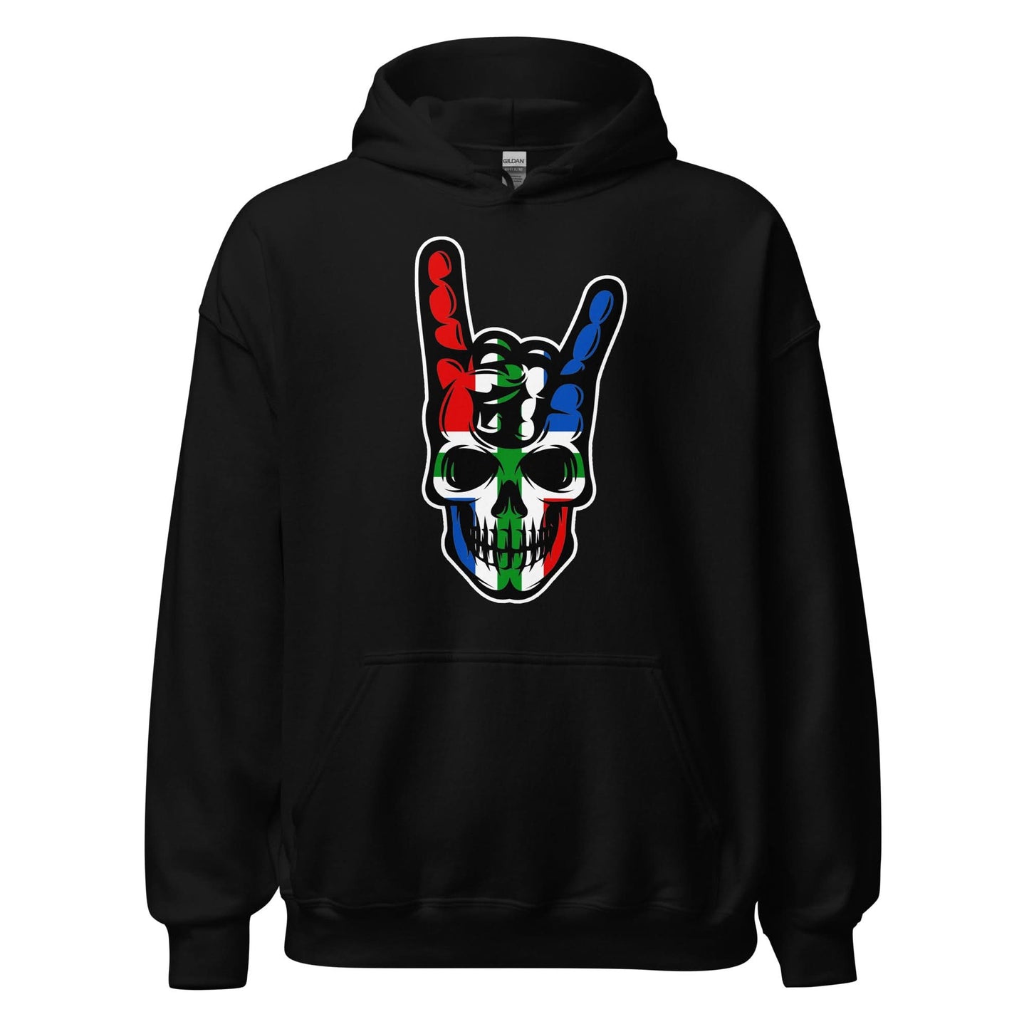 Unisex hoodie (Groningen skull, Rock & Roll)
