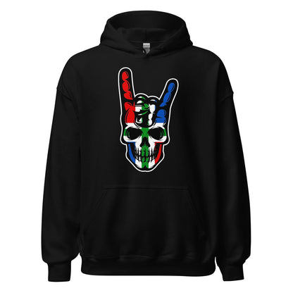 Unisex hoodie (Groningen skull, Rock & Roll)