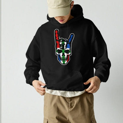 Unisex hoodie (Groningen skull, Rock & Roll)