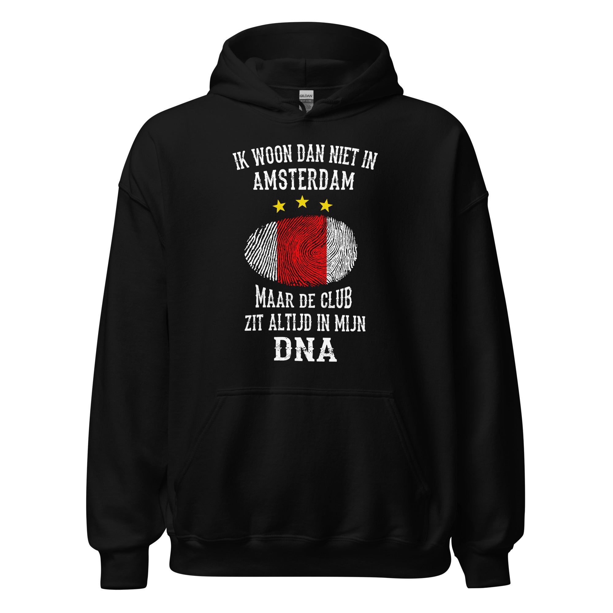 Unisex hoodie (Ik woon dan niet in Amsterdam Maar de ajax zit altijd in mijn DNA) Ajacied