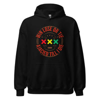 Unisex hoodie (Win, lose or tie ajacied till I die)