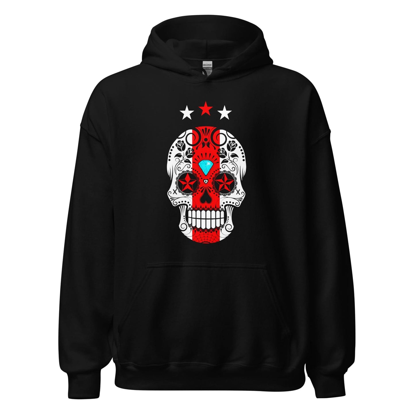 Unisex hoodie (Ajacied Sugar Skull)