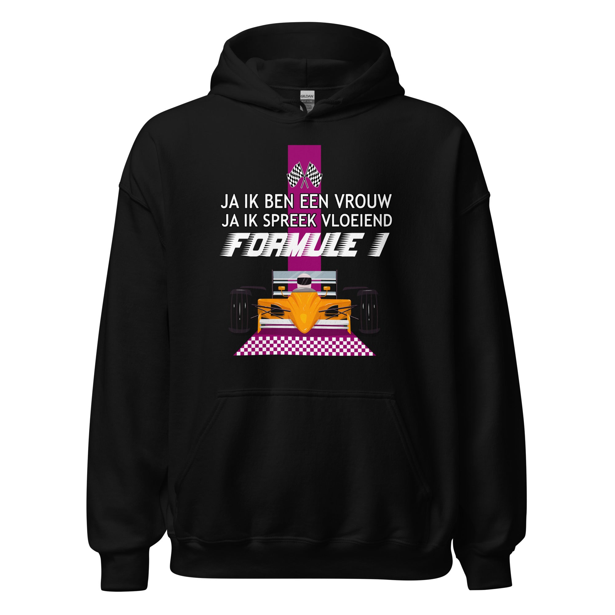 Unisex hoodie (Ik spreek vloeiend Formula 1)