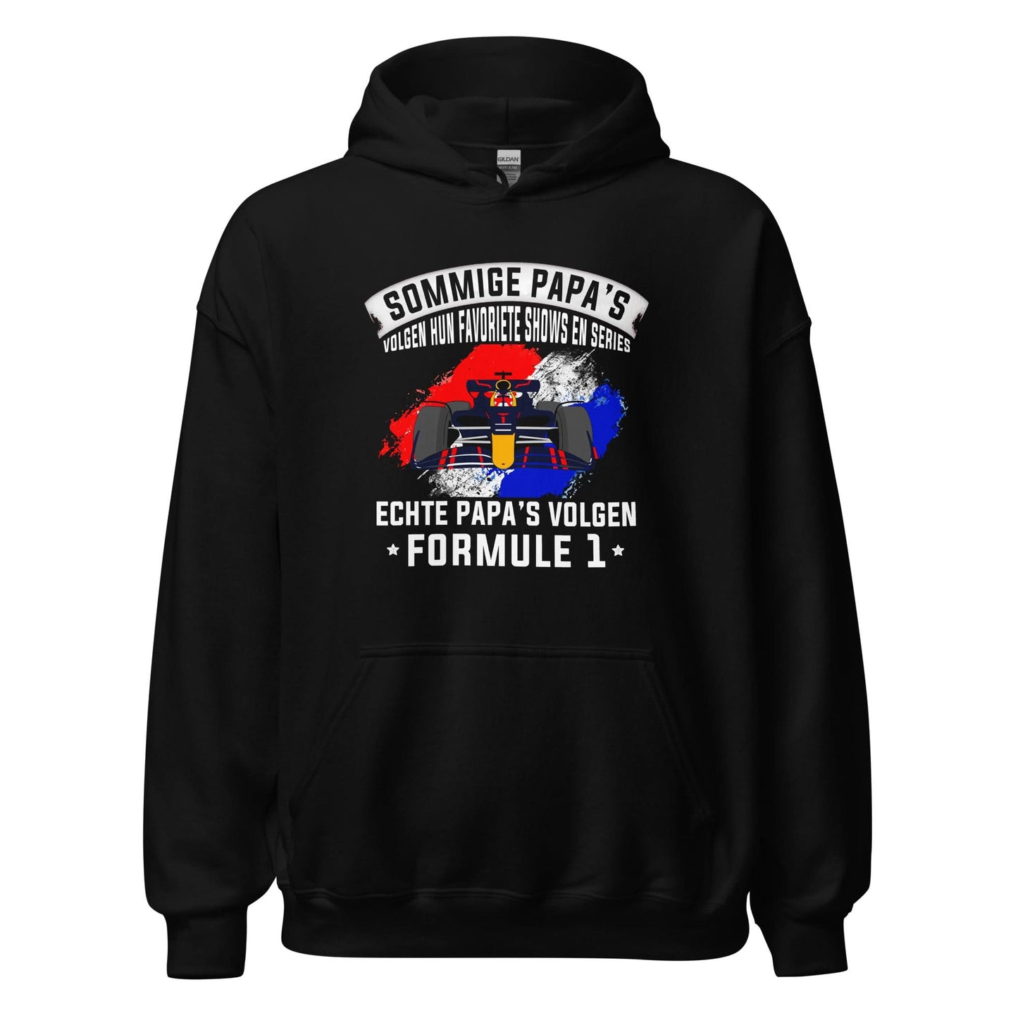 Unisex hoodie (Echte Papa's volgen formula 1)
