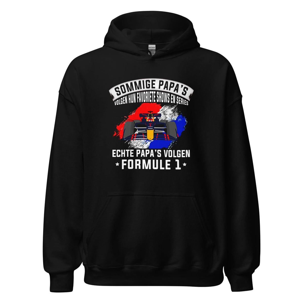 Unisex hoodie (Echte Papa's volgen formula 1)
