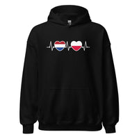 Unisex Hoodie (heartbeat Polen - Nederland)