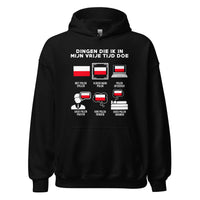 Unisex Hoodie(wat ik in mijn vrije tijd doe - polen)