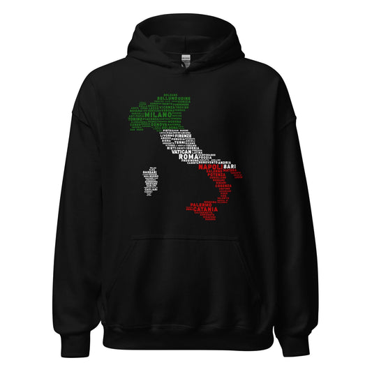 Unisex Hoodie(Map- Italie)