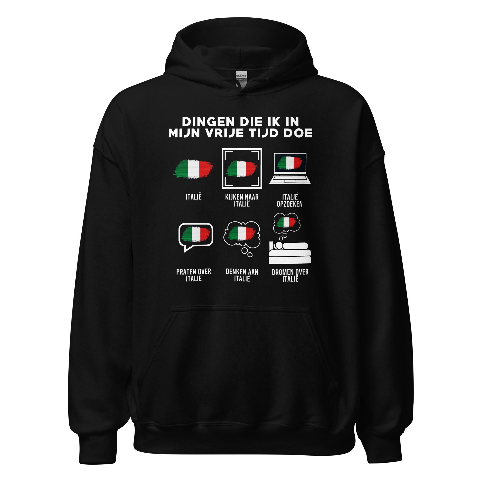 Unisex Hoodie(Wat ik in mijn vrije tijd doe - Italie)