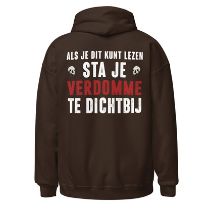 Unisex hoodie (Als je dit kunt lezen, sta je te dichtbij) Motor