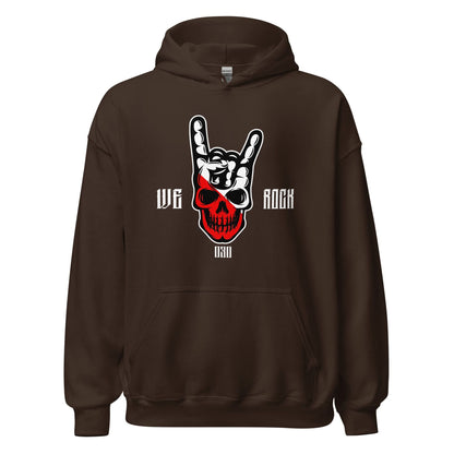 Unisex hoodie (Utreg skull- We Rock)