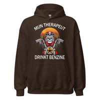 Unisex hoodie (Mijn therapeut drinkt benzine) Motorrijders<3